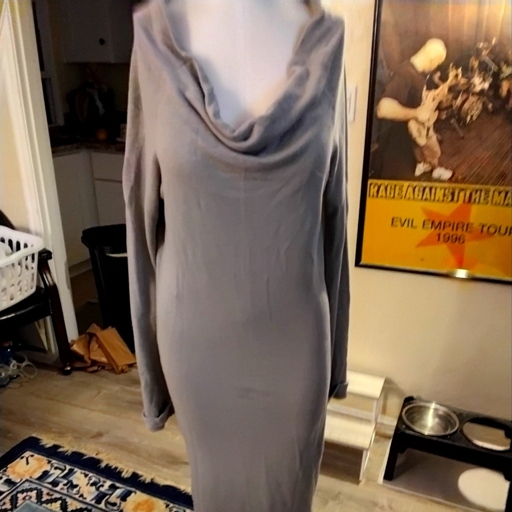 James Perse Gray Midi Dress